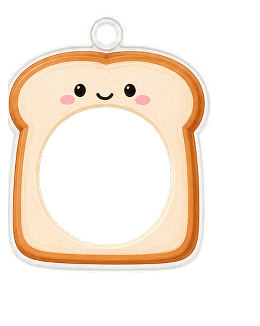 Toast illustrated pet portrait frame