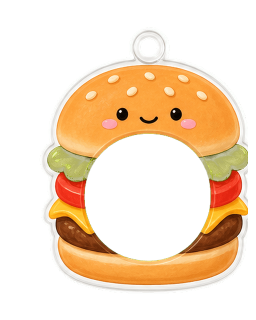 Burger illustrated pet portrait frame